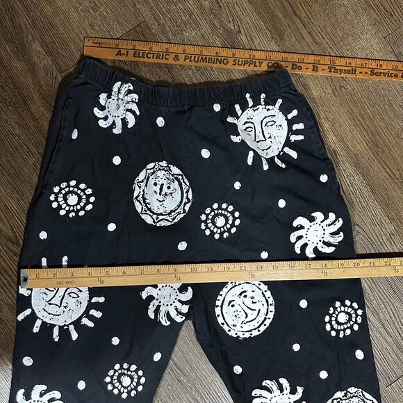 M.MAC Black White Leggings M Petite Suns Silkscreen Boutiqe - Picture 5 of 9